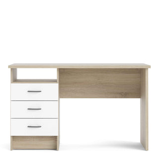 Giant Lobelia Desk 3 White Drawers - Giant Lobelia