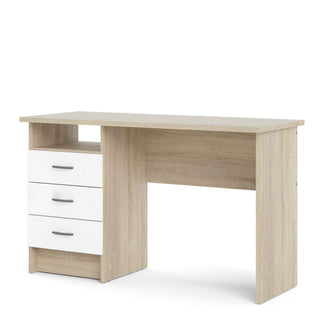 Giant Lobelia Desk 3 White Drawers - Giant Lobelia