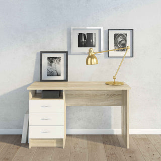 Giant Lobelia Desk 3 White Drawers - Giant Lobelia