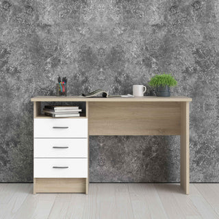 Giant Lobelia Desk 3 White Drawers - Giant Lobelia