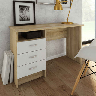 Giant Lobelia Desk 3 White Drawers - Giant Lobelia