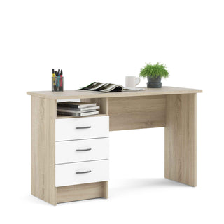 Giant Lobelia Desk 3 White Drawers - Giant Lobelia