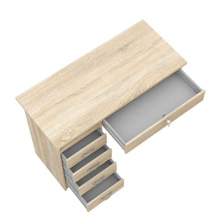 Desk 5 Drawers in Oak - Giant Lobelia