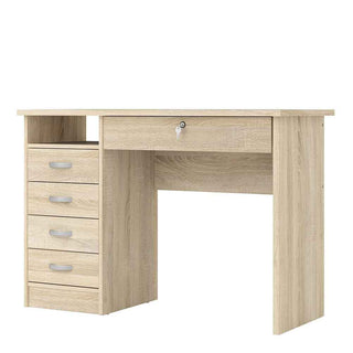 Desk 5 Drawers in Oak - Giant Lobelia