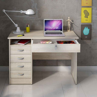 Desk 5 Drawers in Oak - Giant Lobelia