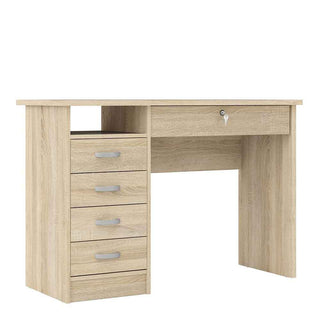 Desk 5 Drawers in Oak - Giant Lobelia