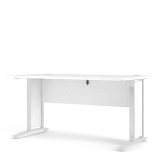 Giant Lobelia Desk 150cm in White with White Legs - Giant Lobelia