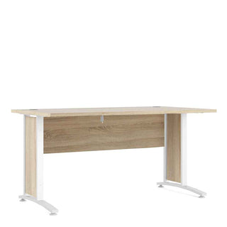 Desk 150cm in Oak with White Legs - Giant Lobelia