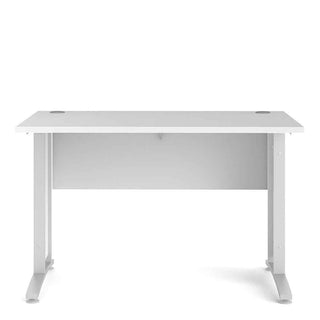 Giant Lobelia Prima Desk 120cm in White with White Legs - Giant Lobelia