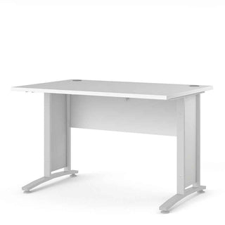 Giant Lobelia Prima Desk 120cm in White with White Legs - Giant Lobelia