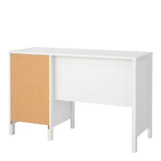 Barcelona Desk 3 Drawers in White - Giant Lobelia