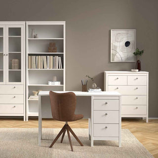 Madrid Desk 3 Drawers White - Giant Lobelia