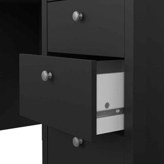 Madrid Desk 3 Drawers Matt Black - Giant Lobelia