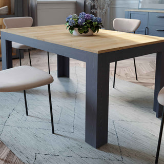 Extending Dining Table 160-207cm in Riviera Oak/Navy - Giant Lobelia