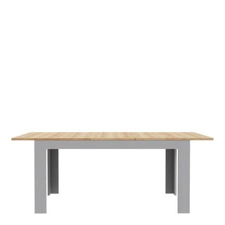 Extending Dining Table 160-207cm in Riviera Oak/Grey Oak - Giant Lobelia