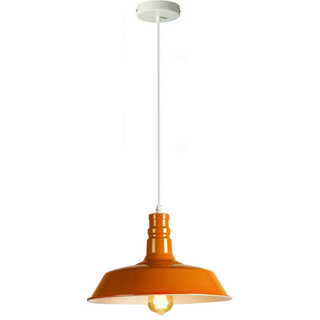 Orange Pendant Light Lampshade Ceiling Light Shade With Bulb~1797 - Giant Lobelia