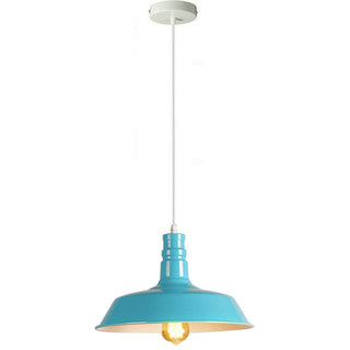 Light Blue Pendant Light Lampshade Ceiling Light Shade With Bulb~1795 - Giant Lobelia