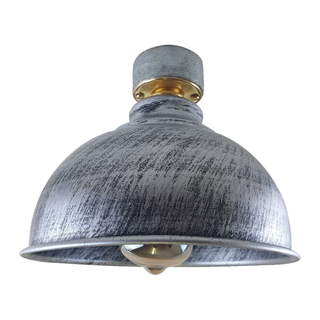 Metal Rustic Style Ceiling Light Lampshade Fitting Brushed B22 Base Light~1565 - Giant Lobelia