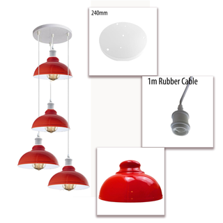 Kitchen Pendant Light Bar Décor Lamp Modern Red Ceiling Lights~1513 - Giant Lobelia