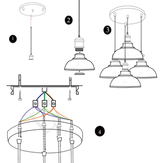 Kitchen Pendant Light Bar Décor Lamp Modern Red Ceiling Lights~1513 - Giant Lobelia