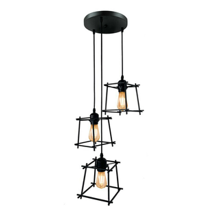 Industrial Square Wire Cage Ceiling Pendant Light~1490 - Giant Lobelia