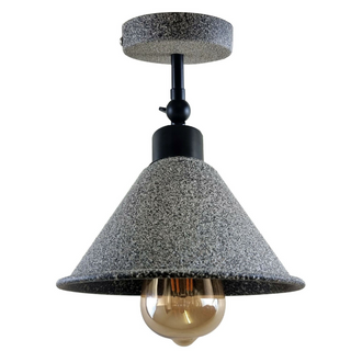 Retro Industrial Ceiling Flush Mount Light Metal Cone Shade Light Kit~1223 - Giant Lobelia