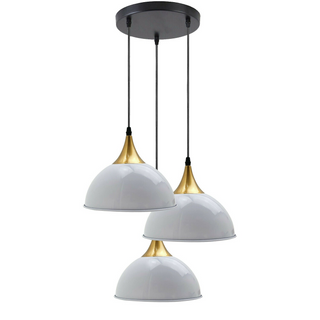 White 3 Way Vintage Industrial Metal Lampshade Modern Hanging Retro Ceiling Pendant Lights~3518 - Giant Lobelia