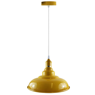 Modern Italian Yellow Chandelier Vintage Pendant Light Shade Industrial Hanging Ceiling Lighting Ideal for Dining Room, Bar, Clubs and Restaurants E27 Base-Big Barn~3630 - Giant Lobelia