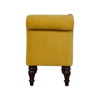 Mustard Velvet Chaise - Giant Lobelia