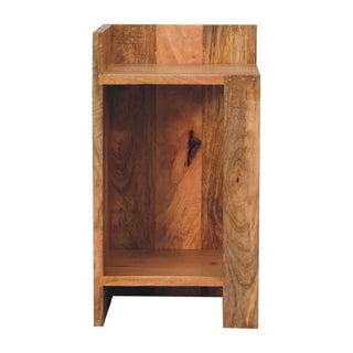 Oak-ish Box Bedside - Giant Lobelia