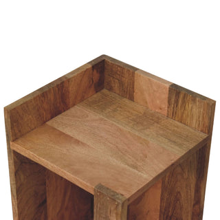 Oak-ish Box Bedside - Giant Lobelia